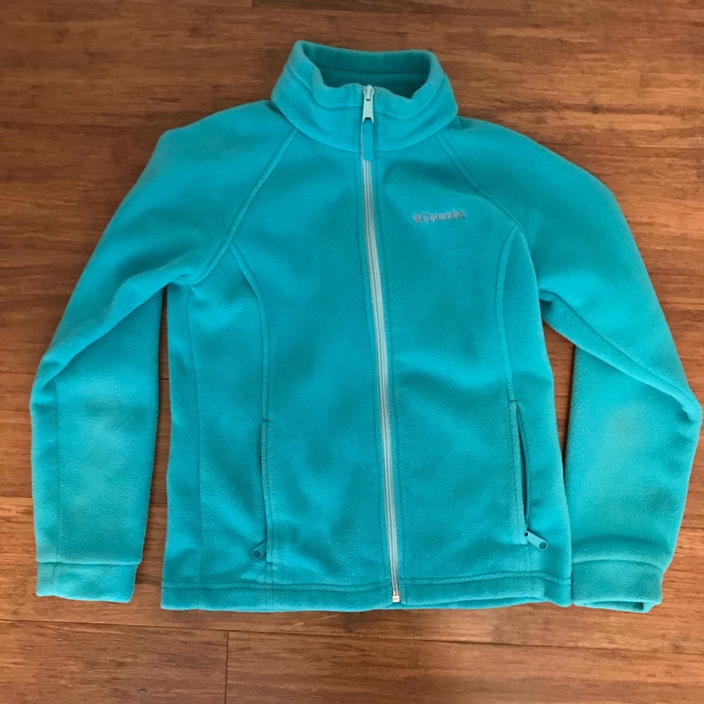 NWOT Columbia Girls Sz Medium Fleece Zip-Up Jacket